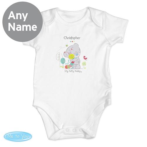 Personalised Tiny Tatty Teddy Cuddle Bug 0-3 Months Baby Vest Extra Image 1